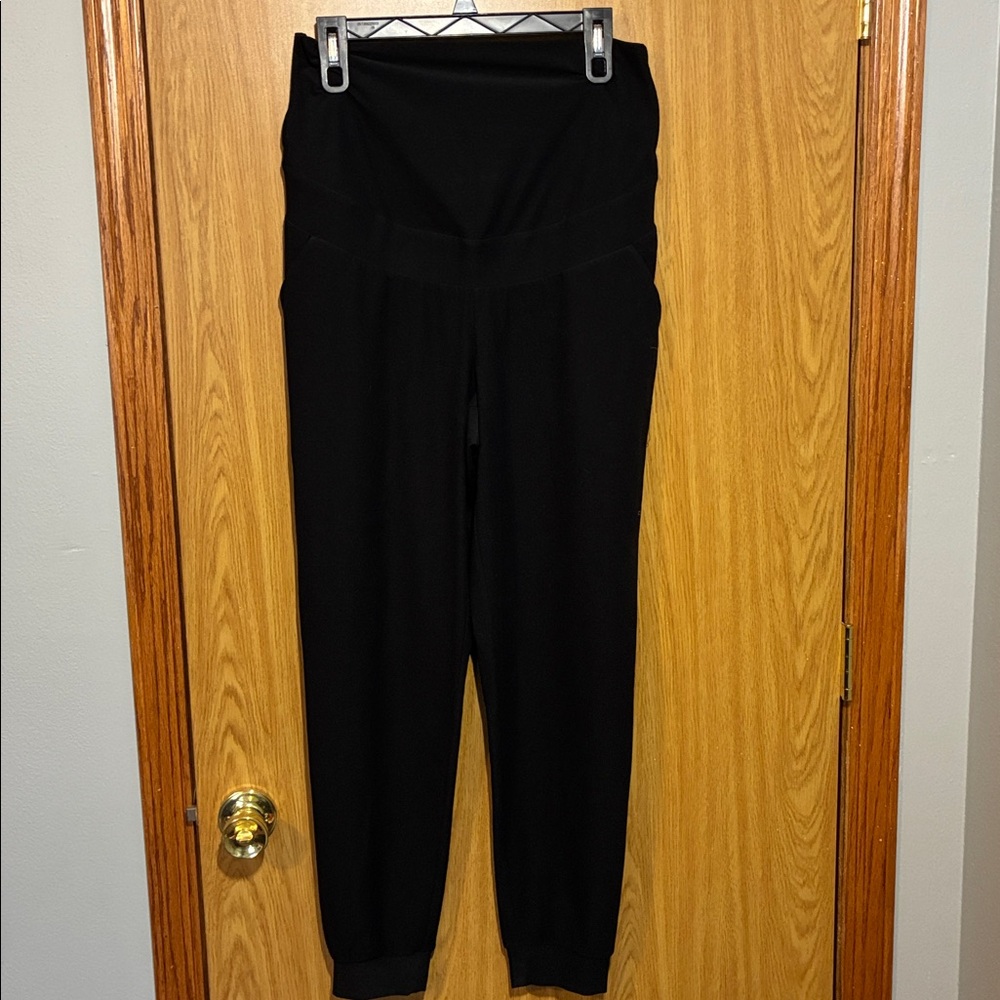 Maurices Maternity Black Track Pants